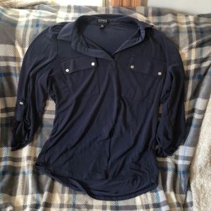 Navy blue blouse
